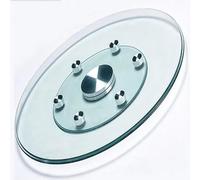 Générique Lazy Susan Plateau Tournant 60 70 80 90 100cm, Plaque De Service Rotatif En Verre Trempé Pour Table De Salle À Manger, Assiette De Service Transparent(70cm/27.5in)