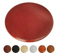 Générique Lazy Susan Plateau Tournant À 360° Rotatif Pour Cuisine, Plateau De Service Rotatif En Bois, Assiette De Service Grande Table De Salle À Manger(Reddish brown,70cm/28in)