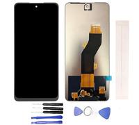 Générique LCD Remplacement pour Tecno Spark 20 Spark20 KJ5N LCD D'affichage + Écran Tactile Verre + Outils (Noir)