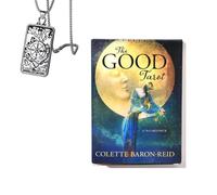 Générique Le Bon Tarot - édition de Poche, Papier cuivre, idéal pour Les débutants, Comprend Cartes et Collier
