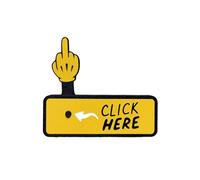 Générique Le Bouton Surprise « Cliquez Ici », Jouets Anti-Stress imprimés en 3D et farces hilarantes, Cadeau farceur hilarant pour Vos Amis (1pcs Jaune)