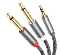 Générique Le câble adaptateur multifonctionnel de 3, 5 mm à double 6, 35 mm garantit une qualité sonore claire pour plusieurs auditeurs Utilisez un câble stéréophonique