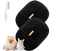 Générique Le Comptoir Animalier Fur Free, Gant Anti Poils Animaux, Fur Catch Glove, Electrostatic Gloves Pet Hair, Dog Hair Remover Glove for Furniture, Clothing, Carpet, Reusable (2 pièces)