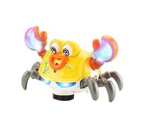 Générique Le Jouet Crabe pour - Activité Interactive avec Musique et lumière LED - Le Crabe Musical des | pour l'anniversaire éducatif, l'apprentissage, garçons, Filles et