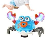 Générique Le Jouet Crabe Rampant | Activité Interactive avec Musique et lumière LED,Crabe - pour Un Anniversaire, Crèche, Garçon, Fille, l'Apprentissage et l'Éducatif