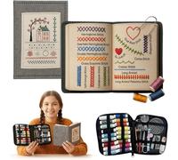 Générique Le Looma Book - Le carnet de broderie adapté à tous, Livre de Points à Faire Soi-Même, Adapté à Ceux Qui Apprennent la Broderie, Artisanat à domicile