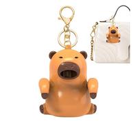 Générique Le Mini Ventilateur de Bureau - Porte-clés capybara mignon - Ventilateur de Table Silencieux - pour Café Thé Eau Boissons Mugs Verres Tasses à la Maison au Bureau en Cuisine en Voyage