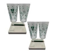 Générique Le parcours de golf 9 trous sur un verre à bière : un jeu amusant avec 2 verres à bière, des sous-verres et un crayon. Idéal comme cadeau pour les amateurs de golf et de bière. (2Pcs)