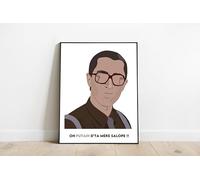 Générique Le père Noël est une ordure - Pierre - Wall art - Affiche - Poster - Impression (Oh putain, 11 * 15cm, Sans cadre)