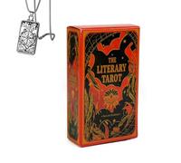 Générique Le Tarot LITTÉRAIRE - Édition de Poche, Papier cartonné, idéal pour Les débutants, Comprend Cartes et Collier