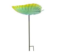 Générique Leaf Bird Bath - Cute Hummingbird Waterer, Weather Resistant Resin Feeding Basin, Attractive Drinker Bowls, Vintage Nature Decoration Accessory - for Outdoor Patio Backyard Lawns