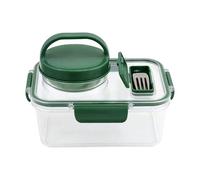 Générique Leak-Proof Salad Container, Divided Lunch Storage, 7.8x5.5 Inches Bowl with Lid, Compact Food Organizer Glass, Stylish Box with Travel Design, Salad Container for Office and School