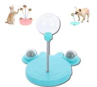 Générique Leaking Treats Ball Pet Feeder Toy, Pet Toy Treat Dispenser, Interactive Pet Toy, Wobbly Dog Treat Toy, Pet Interactive Slow Feeder Toy Ball, for Hunting Chasing and Exercise (Blue-D)
