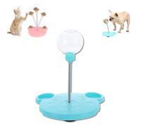 Générique Leaking Treats Ball Pet Feeder Toy, Pet Toy Treat Dispenser, Interactive Pet Toy, Wobbly Dog Treat Toy, Pet Interactive Slow Feeder Toy Ball, for Hunting Chasing and Exercise (Blue-B)