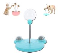 Générique Leaking Treats Ball Pet Feeder Toy, Pet Toy Treat Dispenser, Interactive Pet Toy, Wobbly Dog Treat Toy, Pet Interactive Slow Feeder Toy Ball, for Hunting Chasing and Exercise (Blue-C)