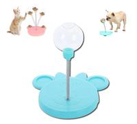 Générique Leaking Treats Ball Pet Feeder Toy, Pet Toy Treat Dispenser, Interactive Pet Toy, Wobbly Dog Treat Toy, Pet Interactive Slow Feeder Toy Ball, for Hunting Chasing and Exercise (Blue-A)
