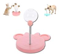 Générique Leaking Treats Ball Pet Feeder Toy, Pet Toy Treat Dispenser, Interactive Pet Toy, Wobbly Dog Treat Toy, Pet Interactive Slow Feeder Toy Ball, for Hunting Chasing and Exercise (Pink-A)