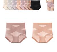 Générique Leakproof High Waisted Panties with Tummy Control, Ultimate Comfort Leakproof and Shaping Panties for Women (2pcs-8,M)