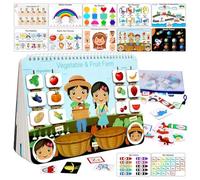 Générique Learning Book, Activity Binder, Adorable Educational Workbook, Interactive Book Toy for Fine Motor Skills and Early Development, Kids Ages 3 to 5, 12.2x9.8x1.9 inches