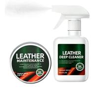 Générique Leather Cleaning Kit - Balm, Deep Nourishing Mild Portable with Sponge, Revitalizing Lotion Upholstery Nutritive Cream | Skin Restoration Ointment Apparel Polishing Paste Boot