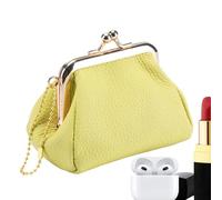 Générique Leather Coin Pouch,Kiss Lock Wallet Portable - Lipstick Holder Bag - Luggage & Travel Gear for Women Girls Ladies Travelers Collectors Professionals Cash Cards Receipts Shopping Traveling