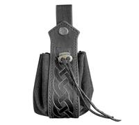 Générique Leather Coin Pouch | Small PU Leather Coin Purse - PU Drawstring Pouches for Men Women, Retro Cosplay Belt Pouch Dice Bag 1.57x6.3 inches