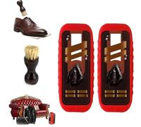 Générique Leather Conditioner and Cleaner Kit, 100ml Furniture Polish & Maintenance Agent with Brush for Sofa, Jackets & Shoes (2pcs)