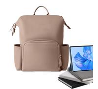 Générique Leather Diaper Bag Backpack, Water-Resistant PU Travel Daypack, 16.14x13.78x7.87 inches Stylish Spacious Toddler Diaper Pack For Moms And Dads, Unisex Baby Care Organizer