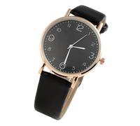 Générique Leather Strap Watch Women, Classic Quartz Ladies Wrist Watch, Compact Analog Timepiece with Soft Strap for Comfortable Fit, Fashion Accessory with Clear Display for Business Trip