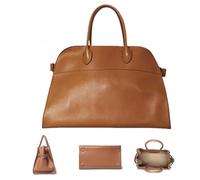 Générique Leather Tote Bag for Women,Large Capacity Shoulder Bag,Luxury Retro Casual Hobo Purse