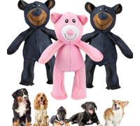 Générique Leattuce Pets Dog Toys，Elvyshop Bear for Heavy Chewers,Unbreakable Bear Dog Toy,Bite-Resistant Oxford Cloth Dogs Sound Toy, Interactive Tough Chew Dogs Toys Chewers (3PCS)