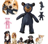 Générique Leattuce Pets Dog Toys,Elvyshop Bear for Heavy Chewers,Unbreakable Bear Dog Toy,Bite-Resistant Oxford Cloth Dogs Sound Toy, Interactive Tough Chew Dogs Toys Chewers (1PCS Noir)