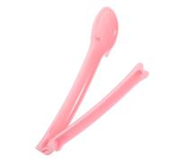 Générique léchable cuillère Pincer Pouvez Distributeur croquettes Chat Distributeur de croquettes pour Chat Accessoires d'alimentation Presse-Aliments Portable pour Chat Plastique Rose