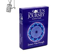 Générique Leçon du Voyage de l'âme - Deck Oracle de Poche pour débutants avec Collier - Conseils perspicaces, Facile à Utiliser