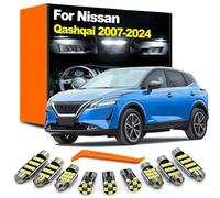 Générique LED Bulb Interior Map Dome Reading License Plate Light Kit, for Nissan Qashqai J10 J11 J12 2007-2020 2021 2022 2023 2024
