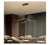 Générique Led Chandelier Creative Personality Dining Room Bar Pendant Light Lighting Kitchen Hanging Lamp Lustre Fixture(Noir,100cm)