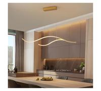 Générique Led Chandelier Creative Personality Dining Room Bar Pendant Light Lighting Kitchen Hanging Lamp Lustre Fixture(Gold,100cm)