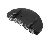 Générique LED Clip Cap - ABS 8.3cm, Hands-Free Headlamp, Waterproof Design | Ultra Bright Light, Outdoor Activity Lamp, 5 LED Bulbs With Batteries For Fishing, Camping, Hiking, Running, Climbing