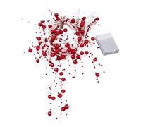 Générique LED de Noël avec Lumière Chaude Décorative D'intérieur, Idéale Comme Cadeau de Noël, Rouge
