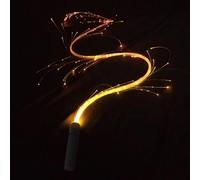 Générique LED Fiber Optic Whip | PMMA ABS 1.7m Alkaline Battery 20h Portable | Glow Baton Luminous Nightlife Prop Stick Device Light | Party Club Festival Carnival Dj Photo Decor Cosplay Event Gear