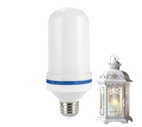 Générique LED Flame - Decorative Lamp Bulb, Flickering Fire Light, Atmospheric Glow Effect, Standard Base Fitting, Tools & Home Improvement, Amber 4 Modes For Outdoor Home Restaurant Wedding Living