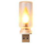 Générique LED Flame Light, Warm Small Realistic Flame, Candle Ambient Lamp | Plug In Wall Light For Home Living Room Bedside Table Desk Nightstand