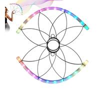 Générique Led Flow Stage, Led Hand Fan, 13.5x1.5 Inches Prop with Foldable Build, Dance Fan, Luminous Performance Hardware with Glowing Style, Night Show Supply for Carnival Wedding