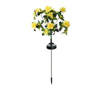 Générique LED Flower Tributes Light, Memorial Garden Decor, Color Changing Artificial Floral Lamp Set, 28.7 inches Outdoor Waterproof Cemetery Decoration Design for Patio Sympathy Light Display