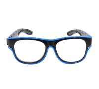 Générique LED Glasses, Light-Up Sunglasses, 6.3x2.05 Inches, Flashing Party Costume Accessory, USB Rechargeable Frame, Luminous Eyewear Prop for Cosplay, Festivals, Birthdays, Weddings