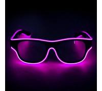 Générique LED Glasses Party, LED Sunglasses, 6.3x2.05 Inches Flashing Luminous Eyewear with Light Modes, Ideal for Kids, Adults, Dance, Halloween, Birthday, Festival and Costume