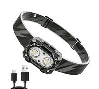 Générique LED Headlamp, Rechargeable Motion Sensor Light, 6 Mode Work Lantern, Lightweight Hard Hat Torch, Hands Free Flashlight, Tool Accessory, USB Powered Beam for Electrician Work Car Repair