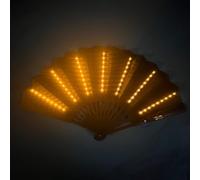 Générique LED Light Up Folding Fan | Perfect Festival Handheld Fan, Simple To Carry Portable Travel Hand Fans, Long-Lasting Illumination Accessories For Carnivals, Stage, Bar, Photography