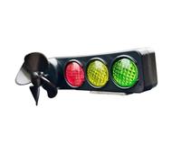 Générique LED Lights Of Bike - Wind Powered LED Handlebar Lamp For Night Riding Cute Windmill Ornaments, Funny Safety Lighting + Aerodynamic Spin | High Visibility Glow - For Motorbike & Cycling