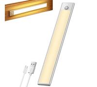 Générique LED Motion Sensor Light - 30cm Magnetic Rechargeable Thin Lighting, Rechargeable Under Cabinet Lighting, For Home Bedroom Nurseries Stairs Basements Cupboards Wardrobes